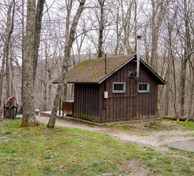 Hiker's Cabin at Lewis Mountain Cabins in Shenandoah National Park
