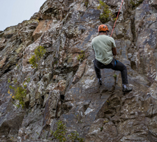 Rock climbing in Shenandoah National Park
