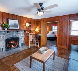 Living Room in Suite at Big Meadows Lodge in Shenandoah National Park