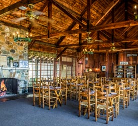 Spottswood Dining Room at Big Meadows Lodge in Shenandoah National Park