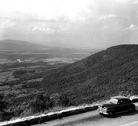 Historic Car at Overlook - Shenandoah National Park