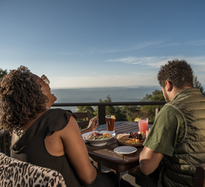 A couple dining at Skyland Resort