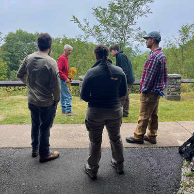 Stone pier renovation at Shenandoah National Park