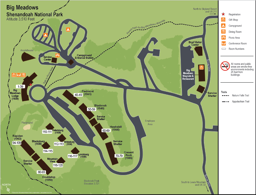 Big Meadows Campground Map Big Meadows Lodge | Accommodations | Shenandoah National Park