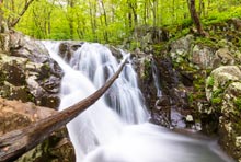 Upper Rose River Falls in Shenandoah National Park